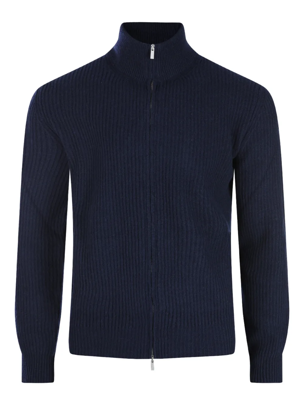 Lardini ribbed zip-up sweater | Blue | Image 1
