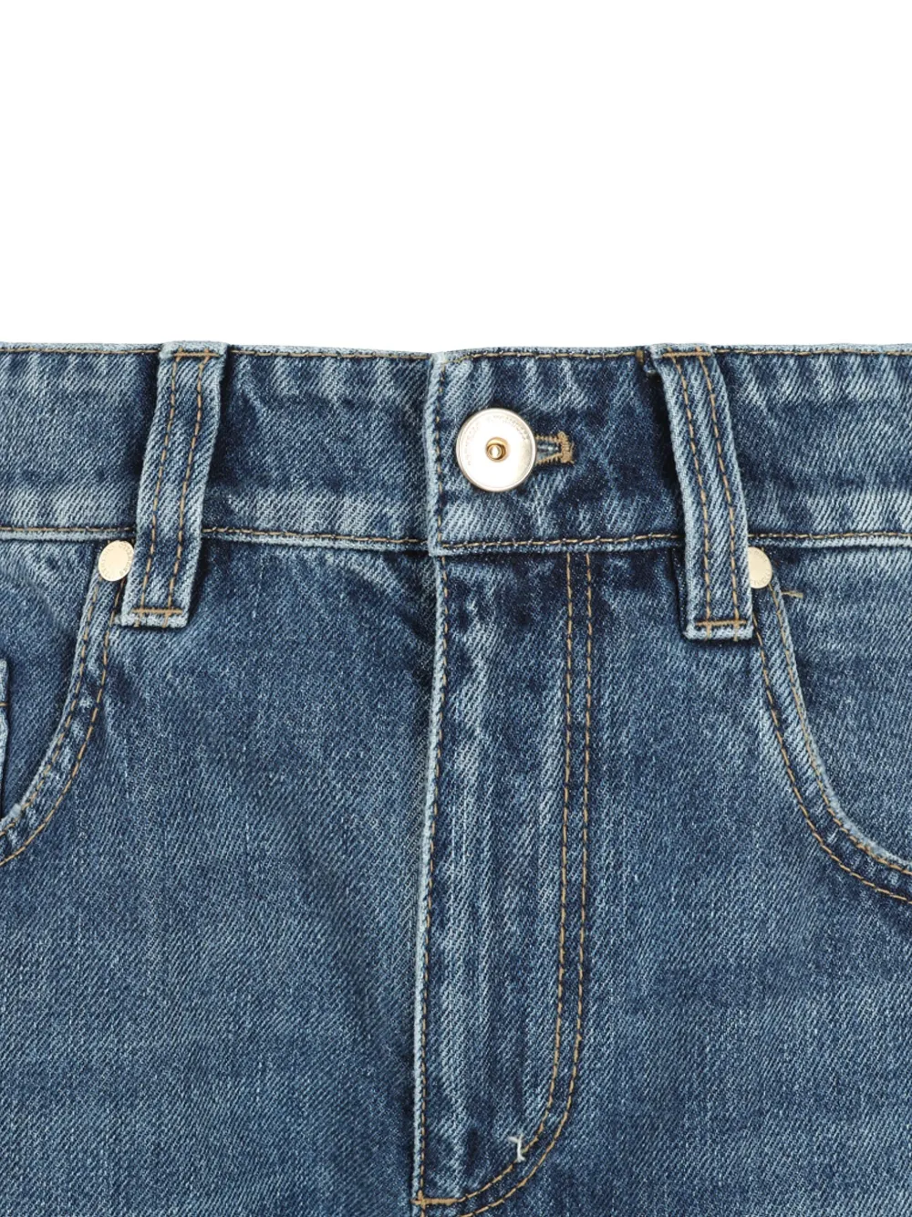 Brunello Cucinelli Contemporary Square jeans Blauw