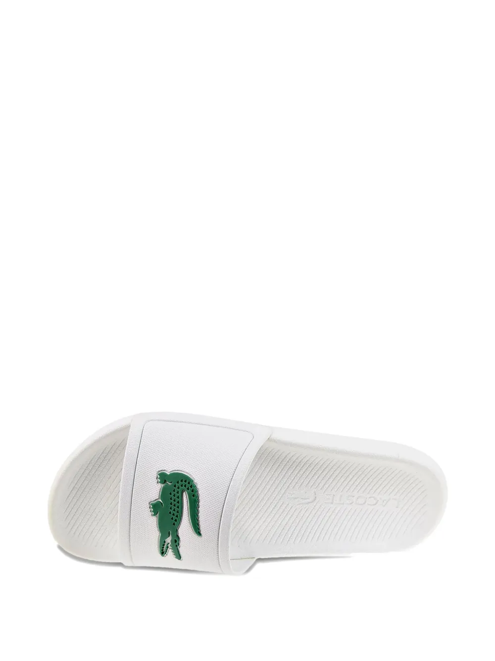 Lacoste Croco slides White
