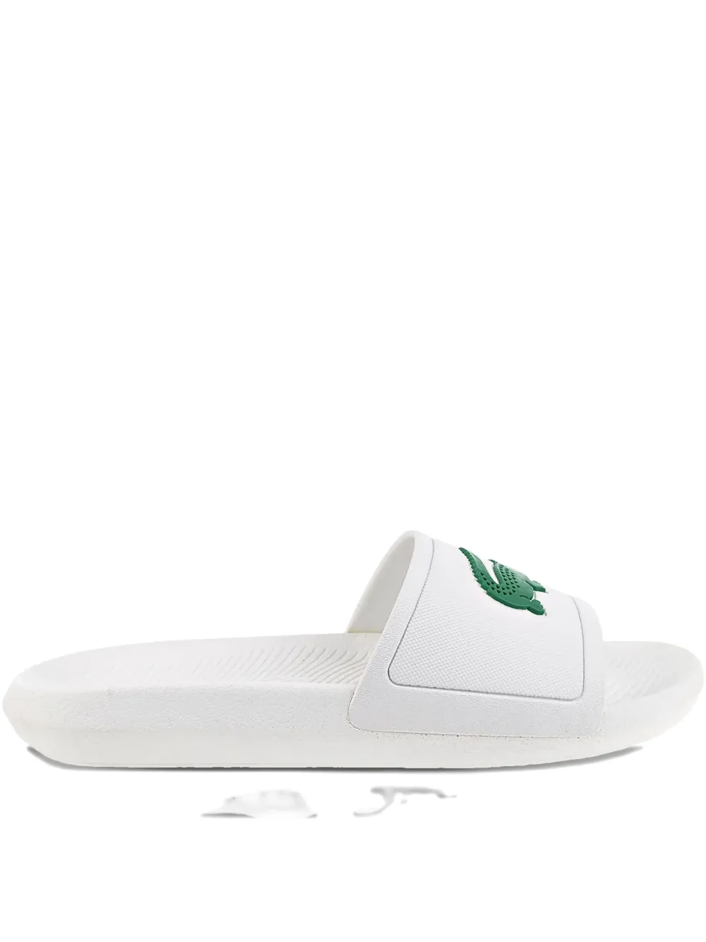 Lacoste Croco slides White