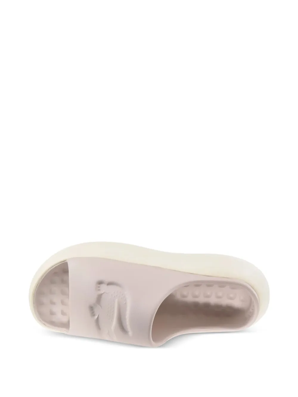 Lacoste Serve 3.0 slippers met plateauzool Wit