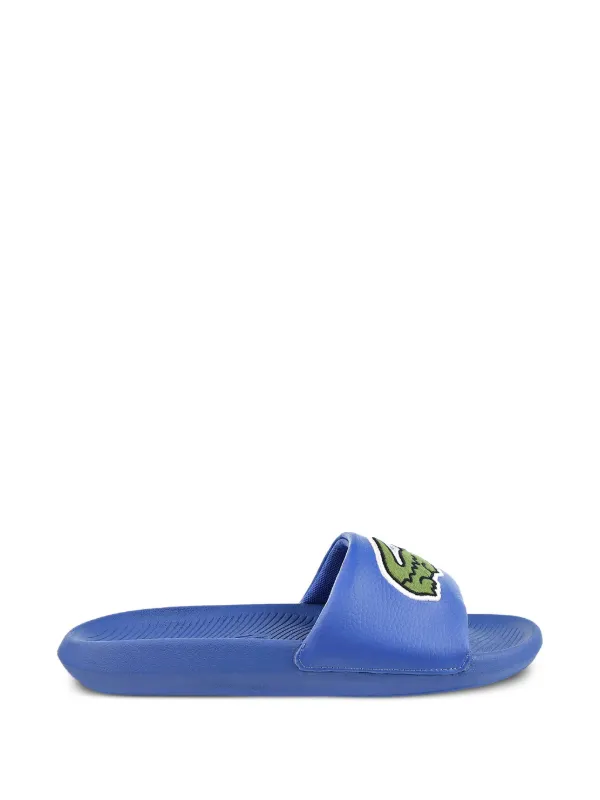 Lacoste Croco Slides Blue FARFETCH ZA