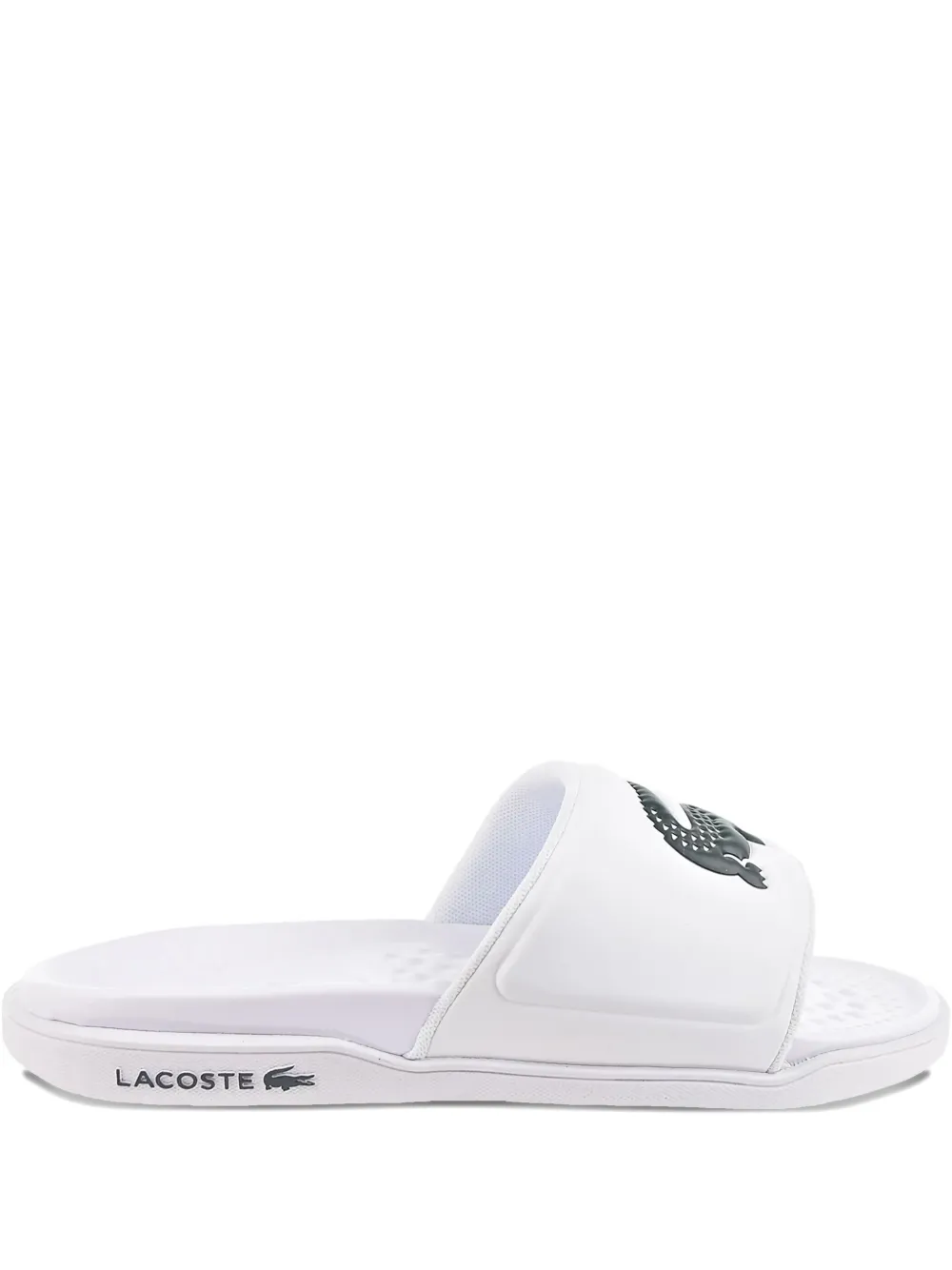 Lacoste Croco Dualiste slides White