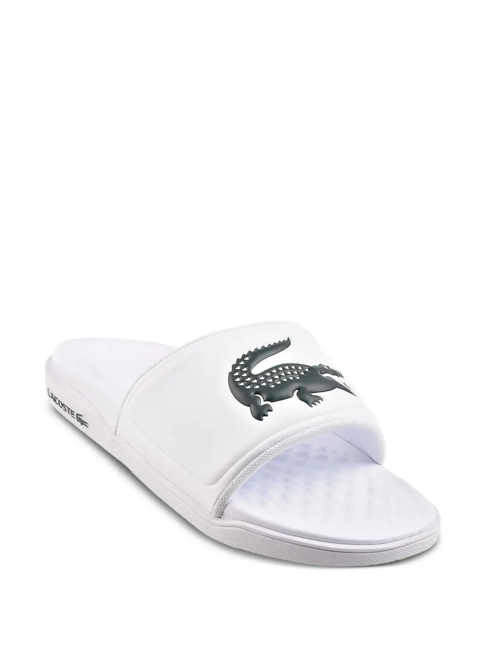 Lacoste Croco Dualiste slippers Wit