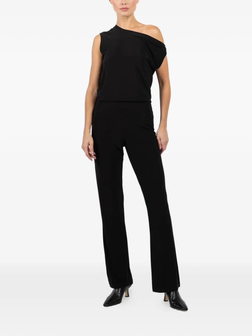 Norma Kamali boot-cut trousers - Zwart