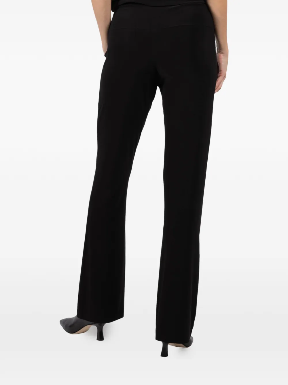 Norma Kamali Bootcut broek Zwart