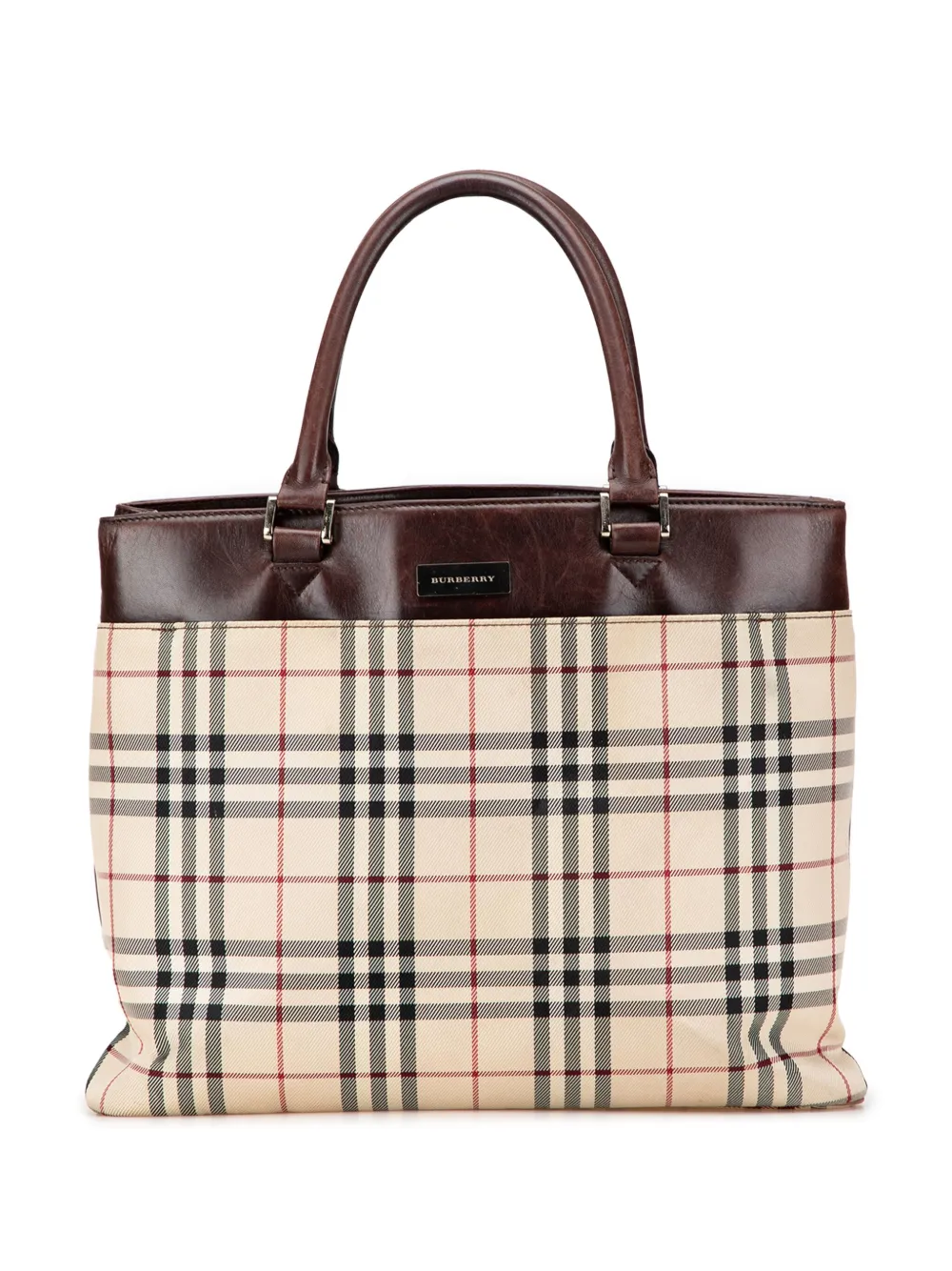 Burberry Pre-Owned 2000-2025 House Check Canvas tote bag | Brown | Image 1