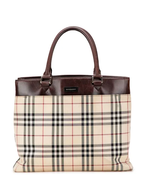 Burberry Pre-Owned 2000-2025 House Check Canvas tote bag