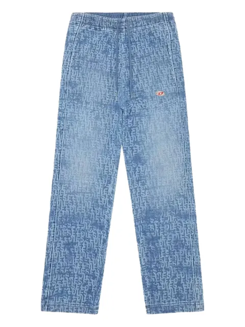 Diesel D-Martians-Ne logo-patch track pants