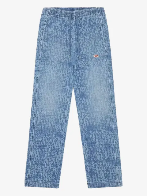 Diesel D-Martians-Ne logo-patch track pants