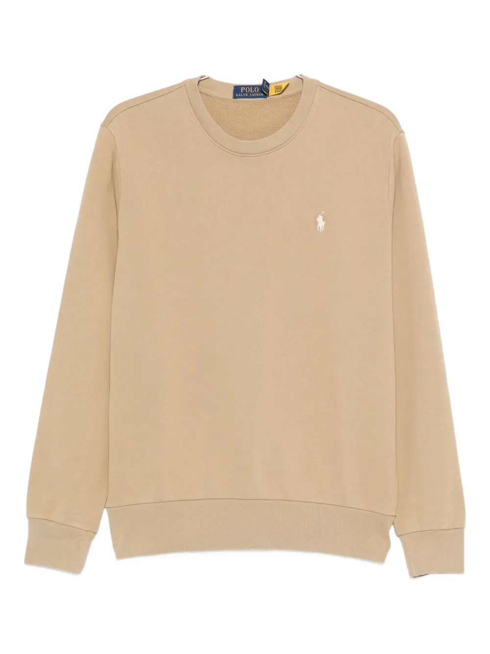 Polo Ralph Lauren Polo Pony Cotton Sweatshirt In Neutral