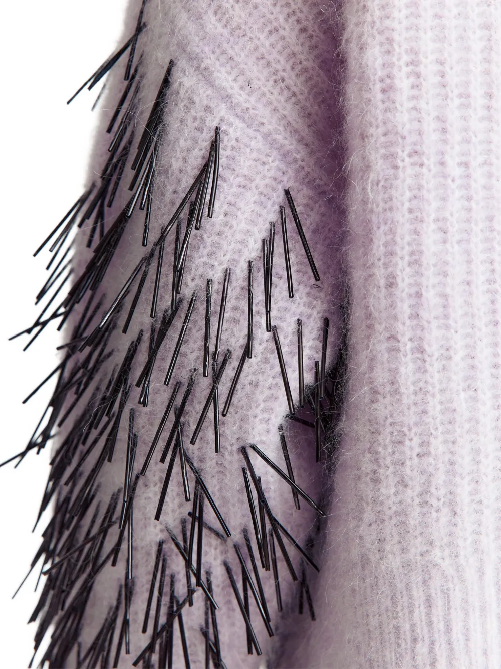 16arlington Embellished Turtleneck Sweater In Purple
