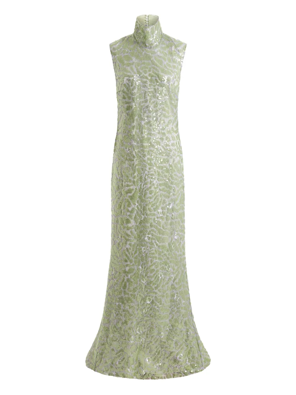 16Arlington  Zegli lace sequinned gown | Green | Image 1