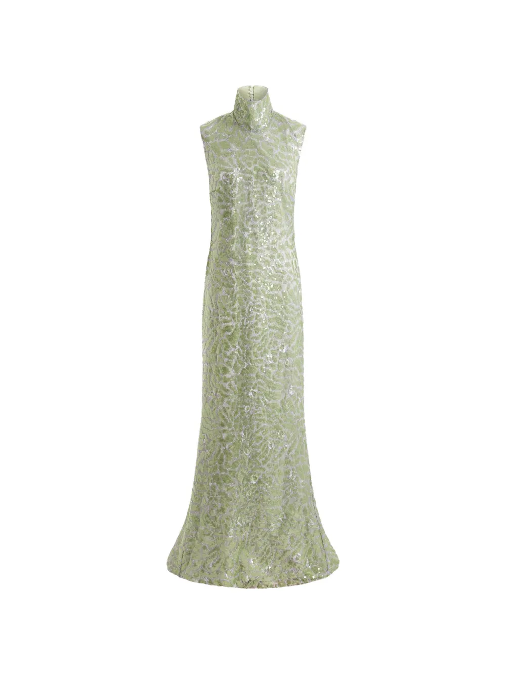 16Arlington Zegli lace sequinned gown - Green