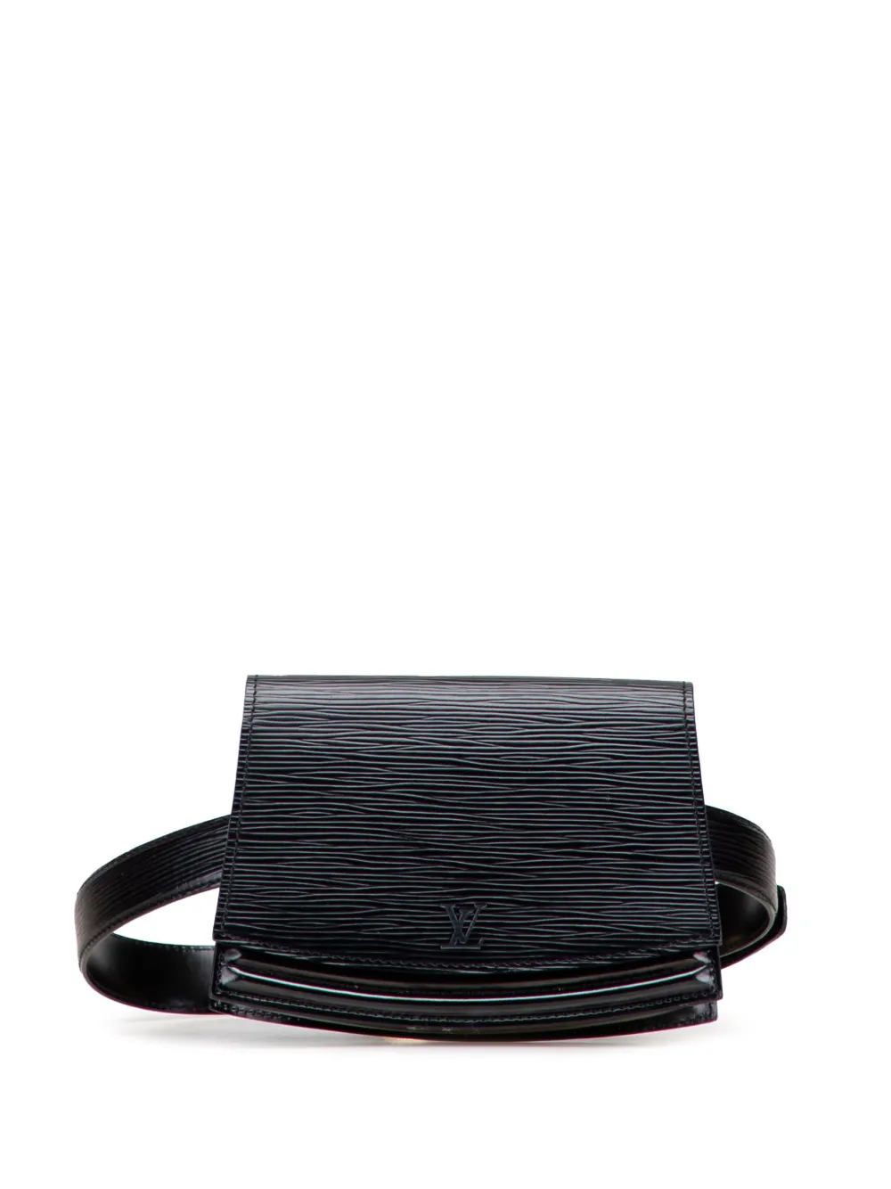 Pre-owned Louis Vuitton 1991 Epi Tilsitt Belt Bag In Black