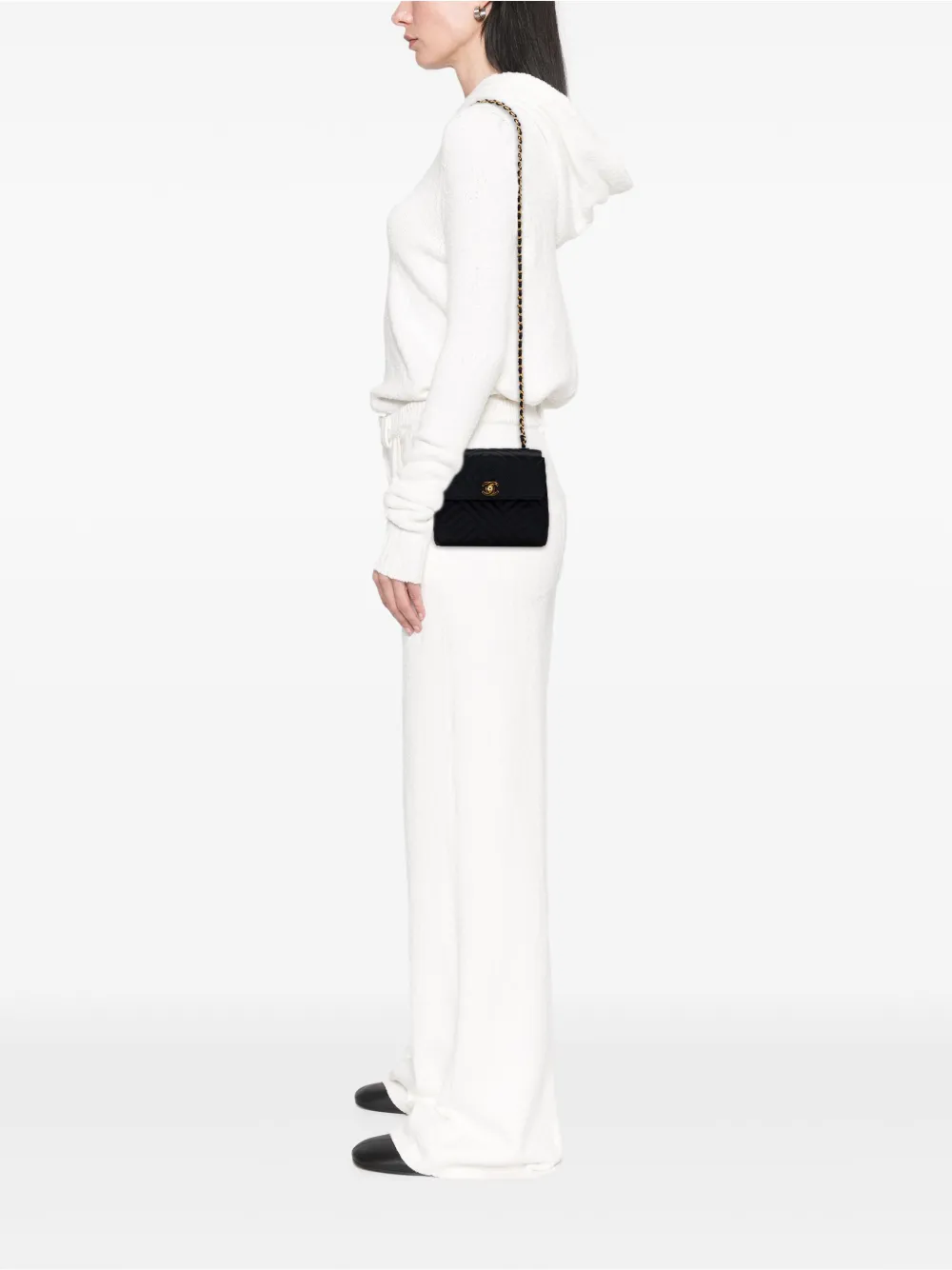CHANEL Pre-Owned 1994-1996 Mini Square Diagonal Quilted Satin Single Flap crossbody bag | Pre-Owned | Image 2