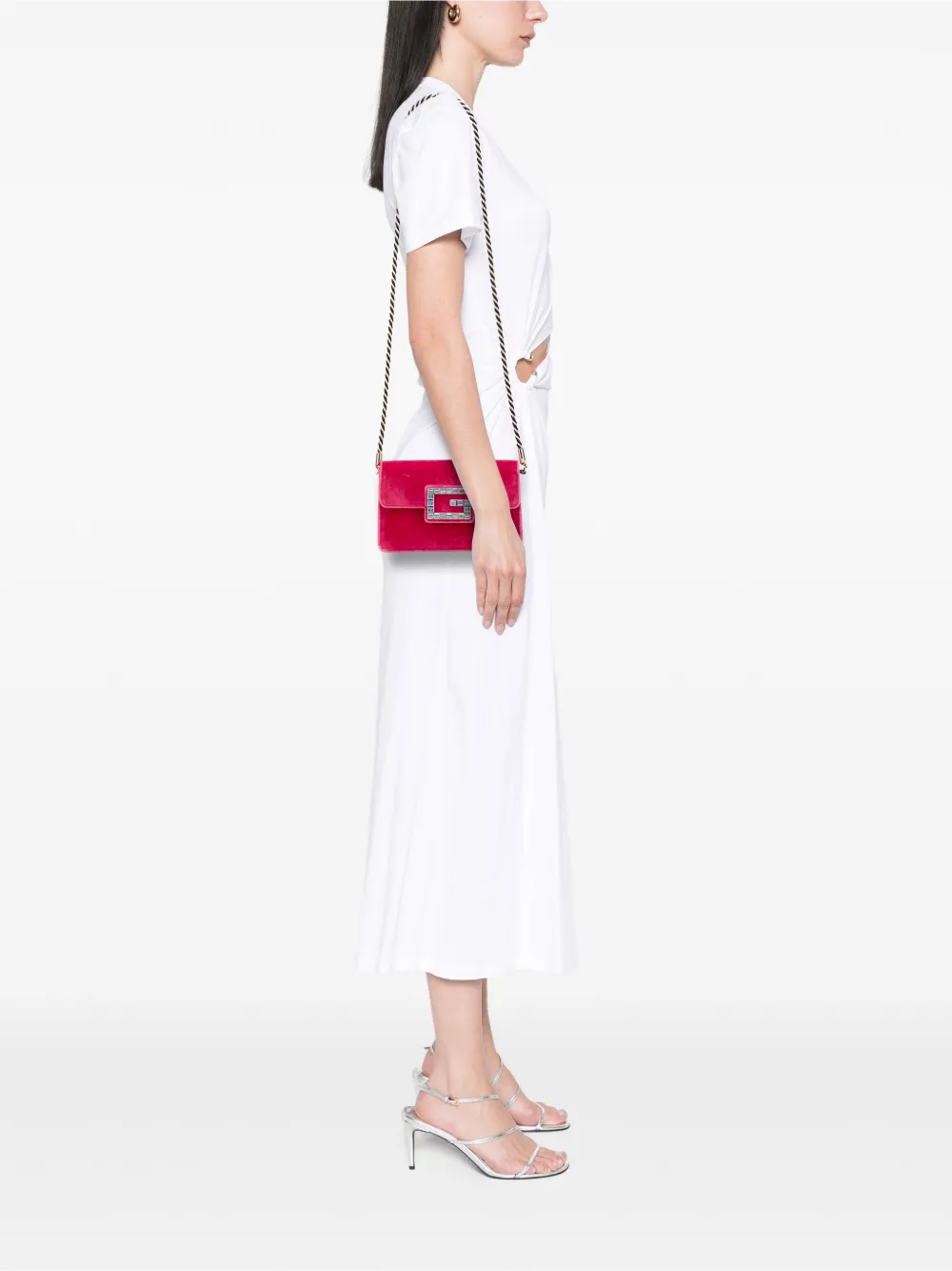 Gucci Pre-Owned 2016-2025 Crystal GG Velvet Broadway crossbody bag | Pre-Owned | Image 2