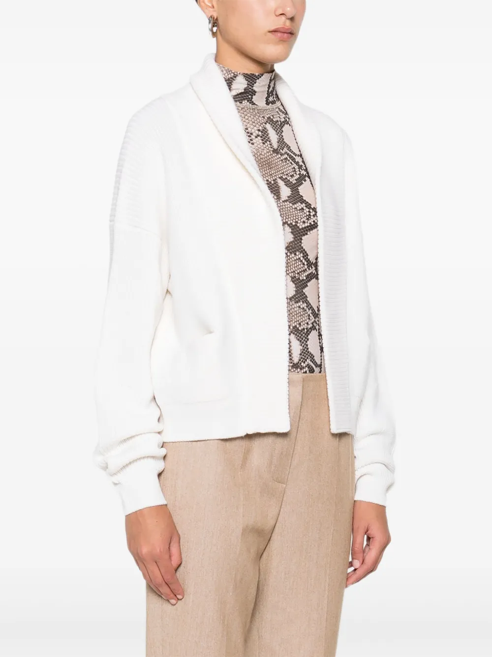 Forte Forte Open-front Cardigan In White