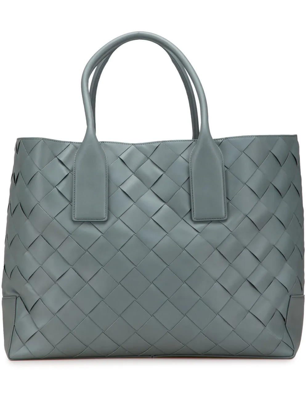 Bottega Veneta Pre-Owned 2012-2025 Lambskin Maxi Intrecciato tote bag | Grey | Image 1