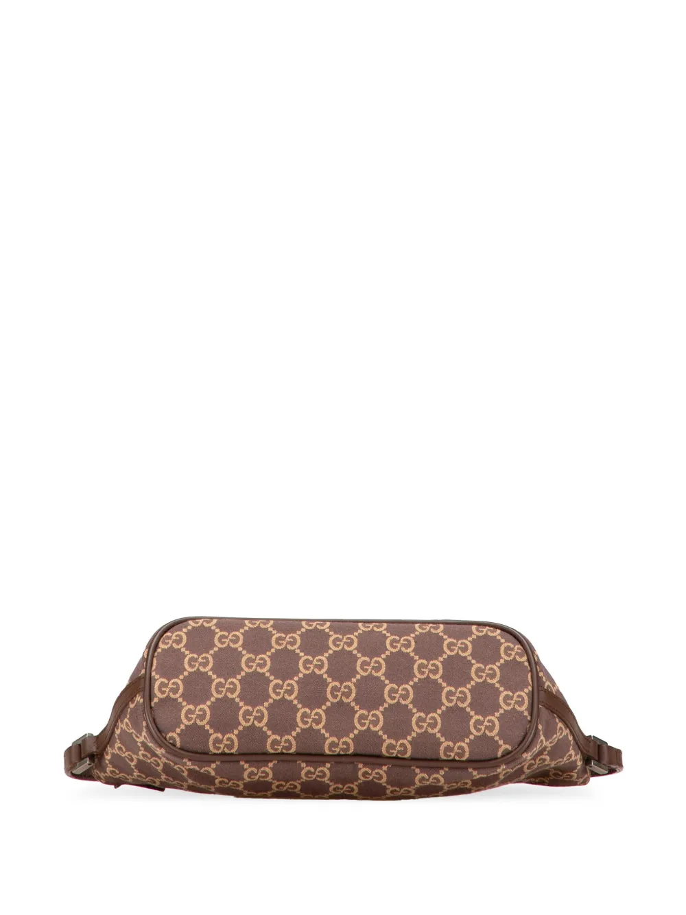 Pre-owned Gucci 2000-2015 Gg Canvas Boat Shoulder Bag In Brown