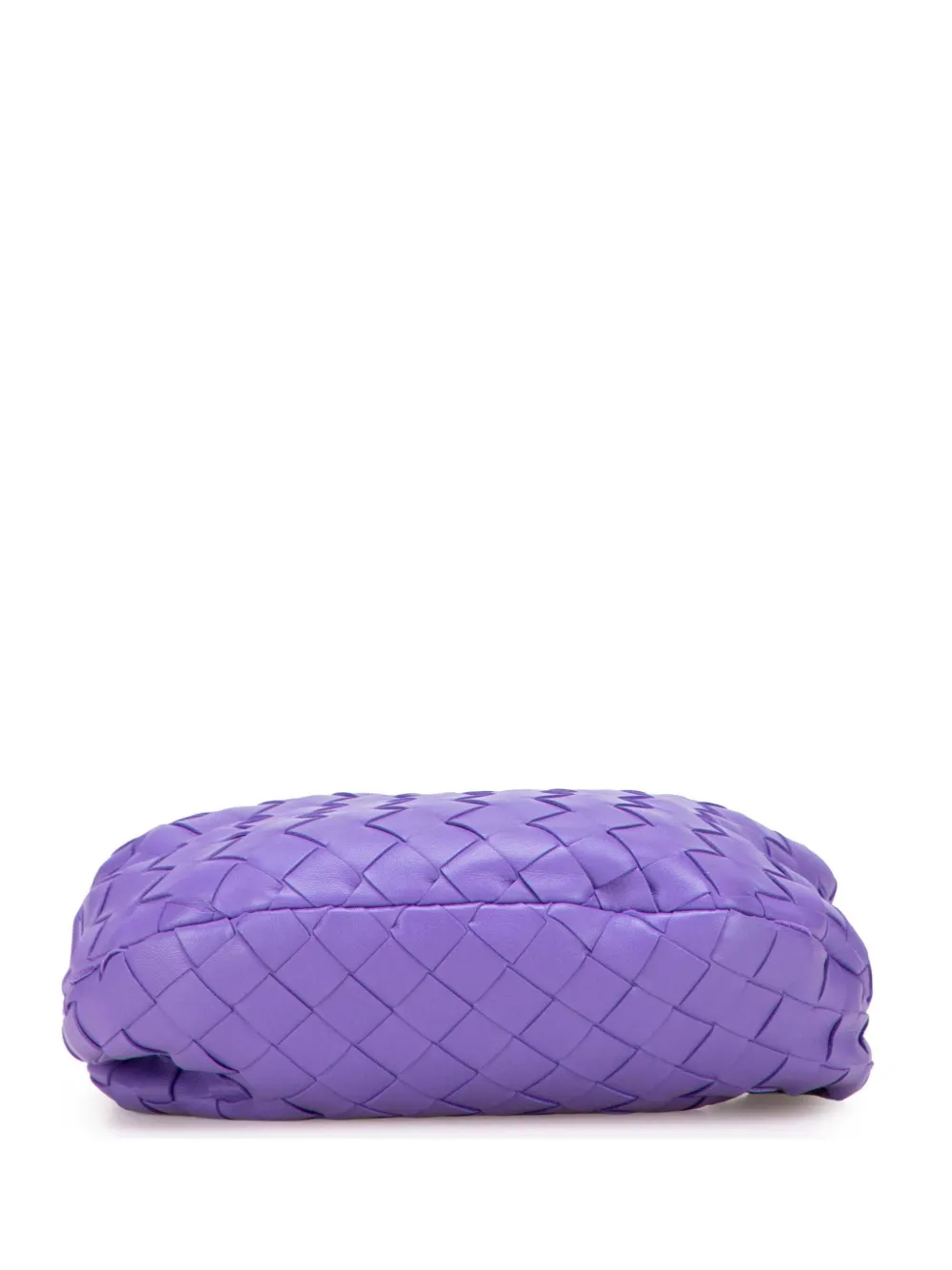 Pre-owned Bottega Veneta 2012-2025 Mini Nappa Intrecciato Jodie Hobo Bag In Purple