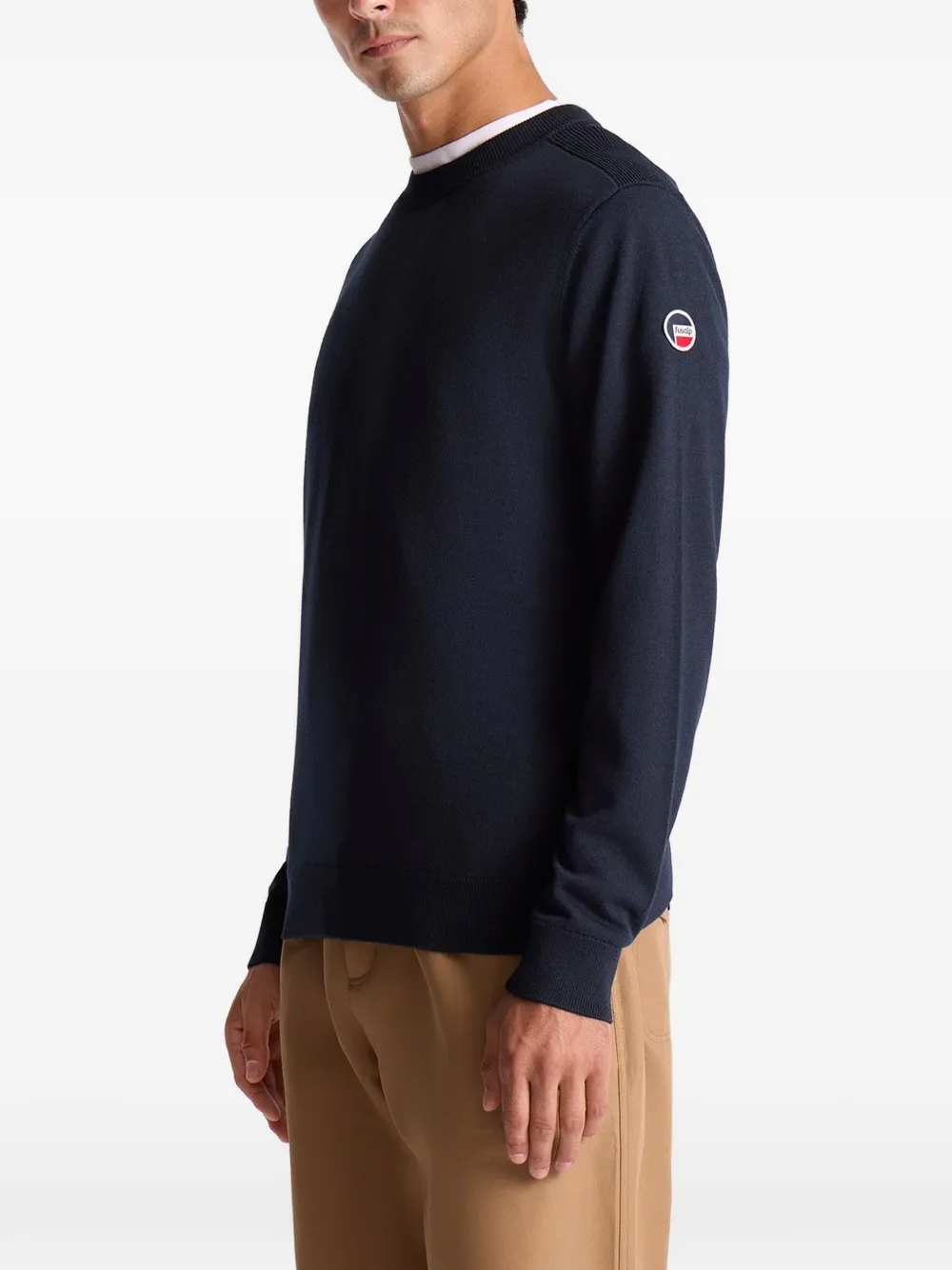 Fusalp Joryn Crew-neck Sweater in Blue, view 4