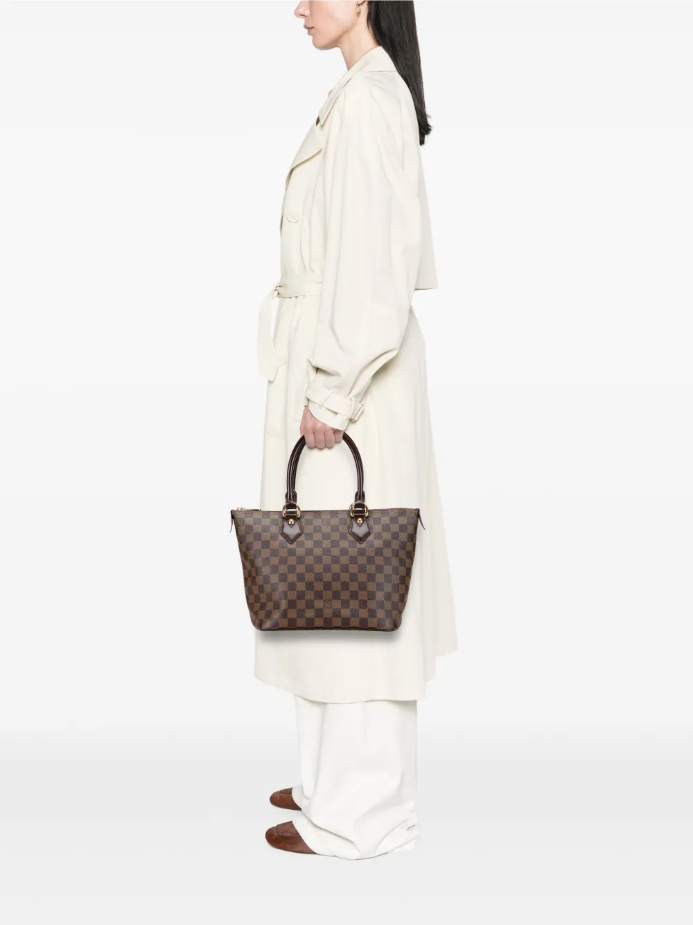 Louis Vuitton Pre-Owned 2007 Damier Ebene Saleya PM handbag | Pre-Owned | Image 2