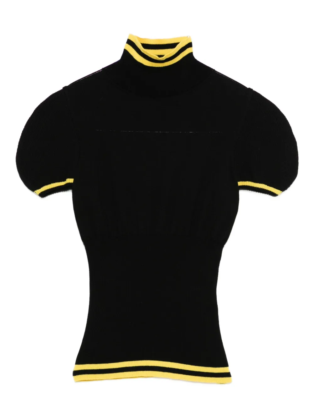 Kiko Kostadinov Simone Striped-trim T-shirt In Black
