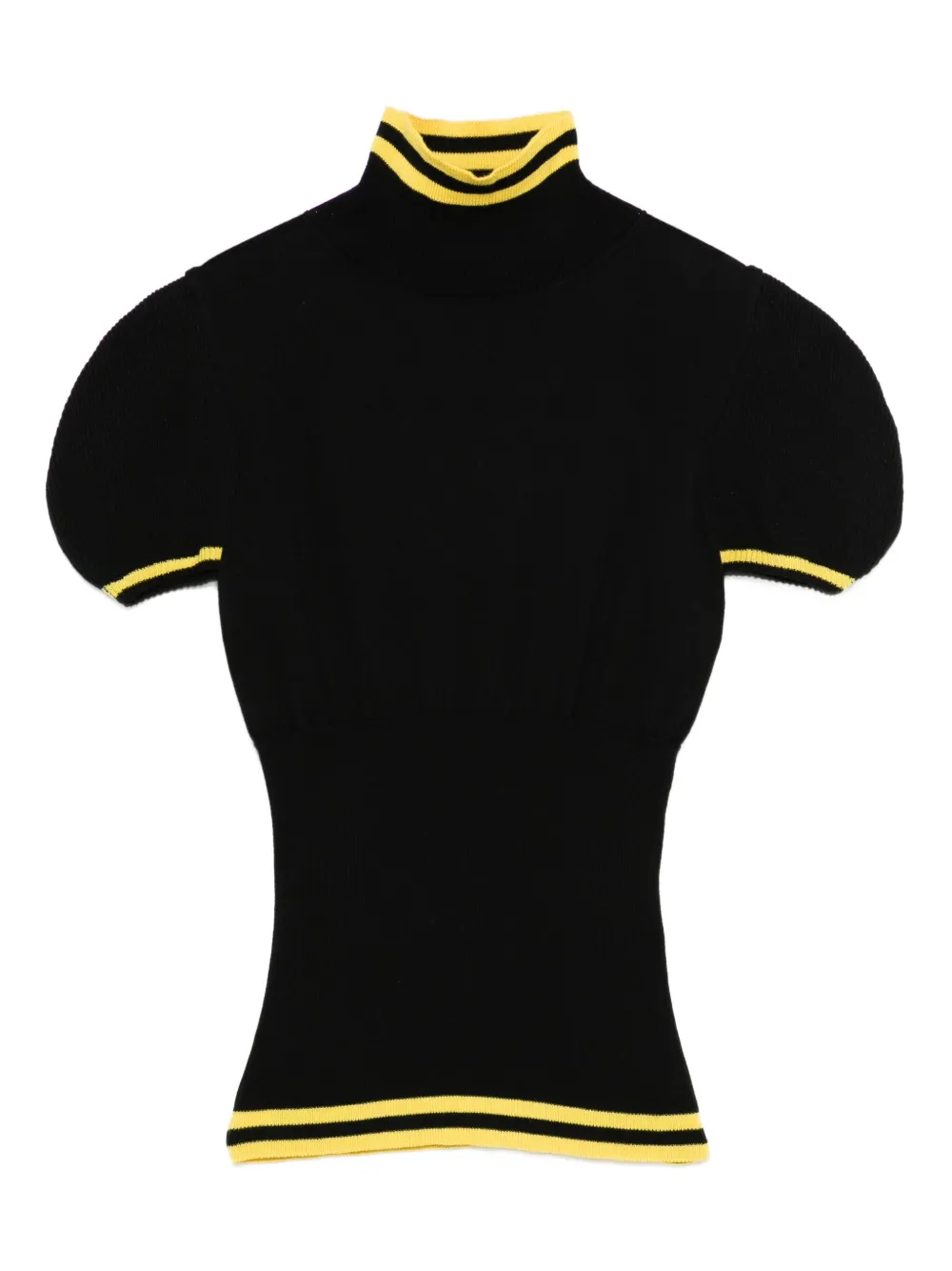 Kiko Kostadinov Simone striped-trim T-shirt - Nero