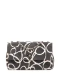 CHANEL Pre-Owned 1997-1999 Medium CC Quilted Printed Canvas Single Flap shoulder bag - White