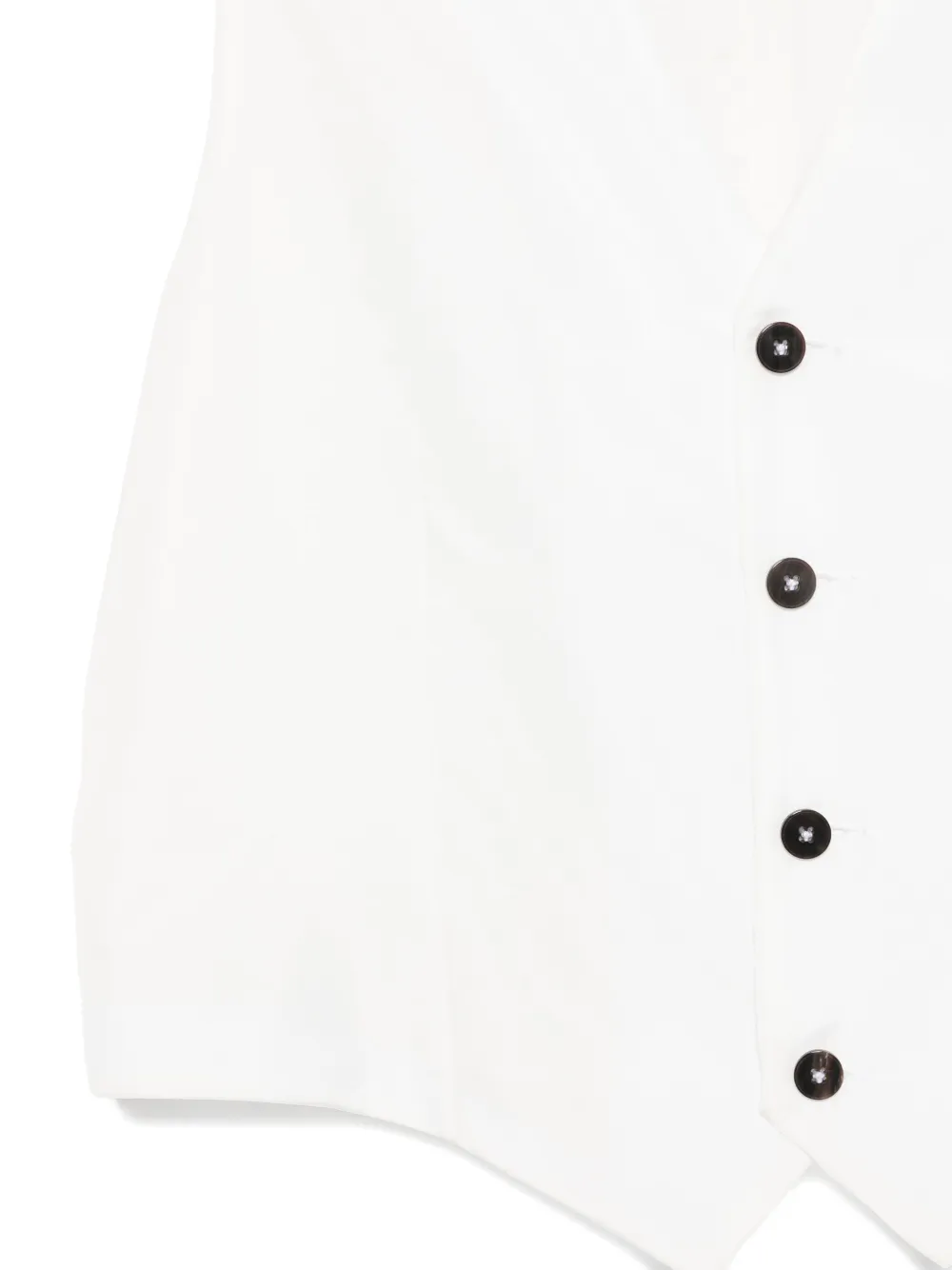 Sapio Button-fastening Waistcoat In White
