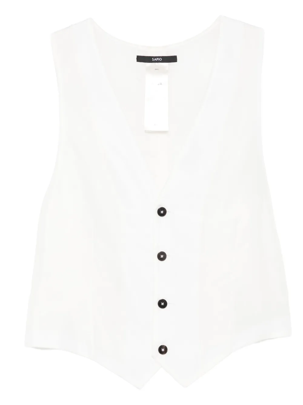 Sapio Button-fastening Waistcoat In White