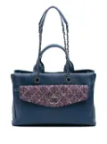 CHANEL Pre-Owned 2016-2017 Large Caviar and Tweed Coco Break Shopping Tote satchel - Red