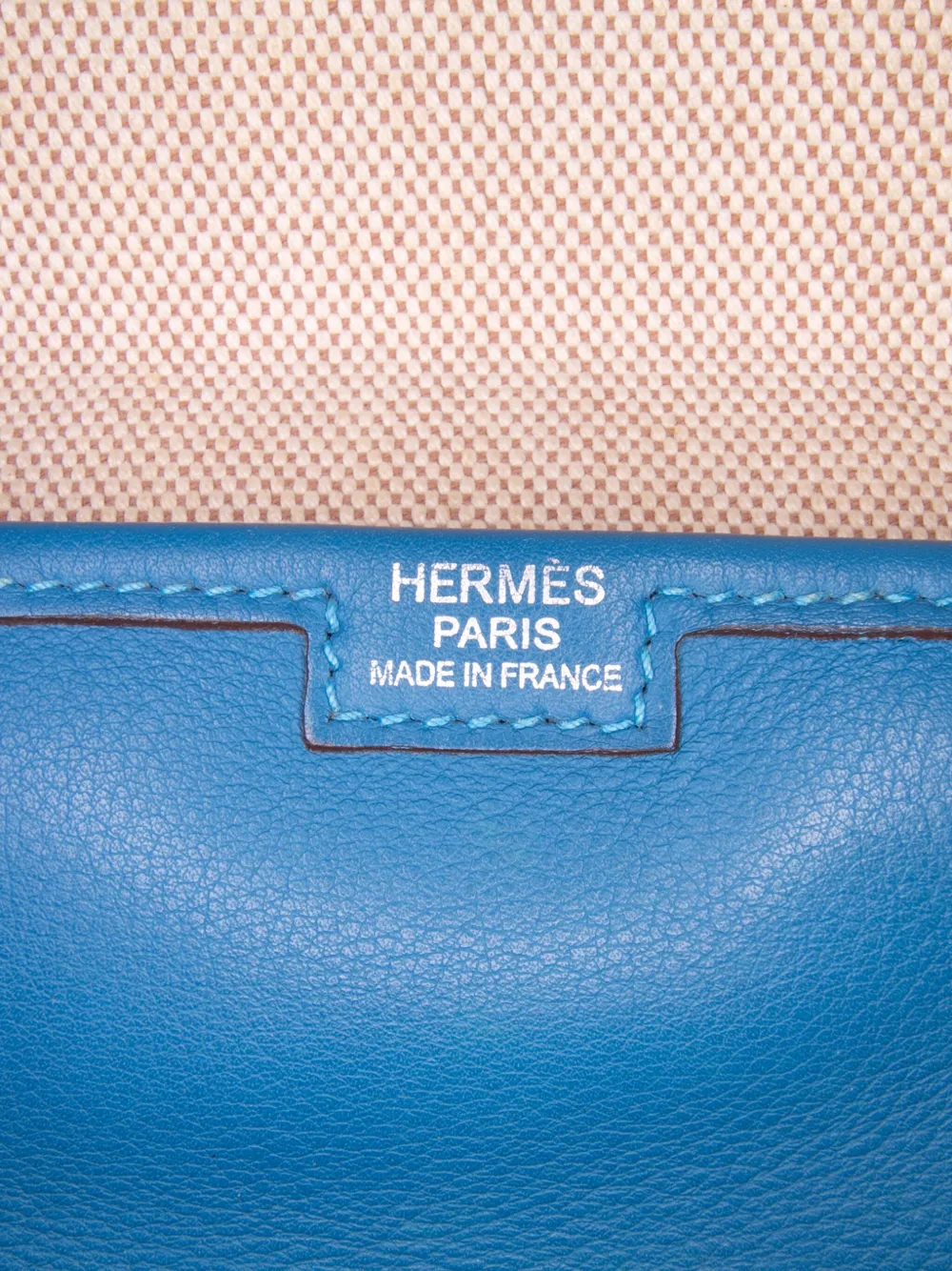 Pre-owned Hermes 2000-2014 Swift Jige Elan 29 Clutch Bag In Blue