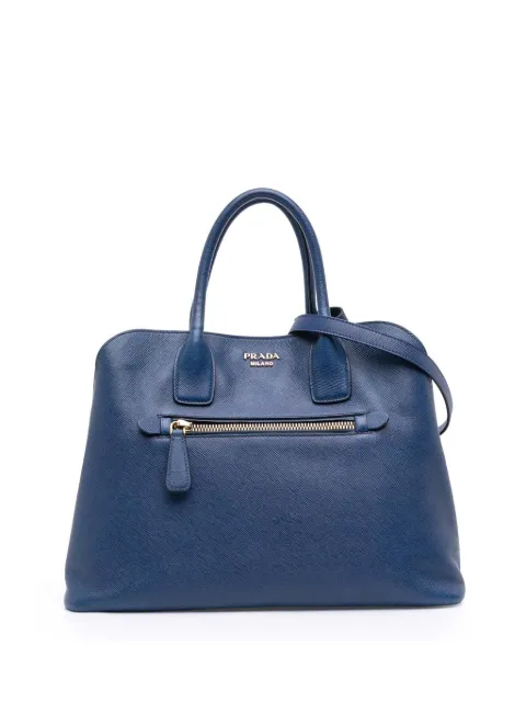 Prada Pre-Owned 2013-2025 Saffiano Cuir Open Promenade satchel