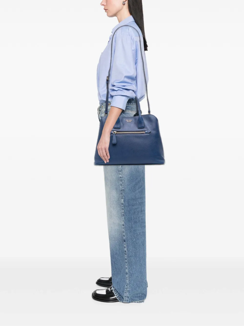 Prada Pre-Owned 2013-2025 Saffiano Cuir Open Promenade satchel | Pre-Owned | Image 2