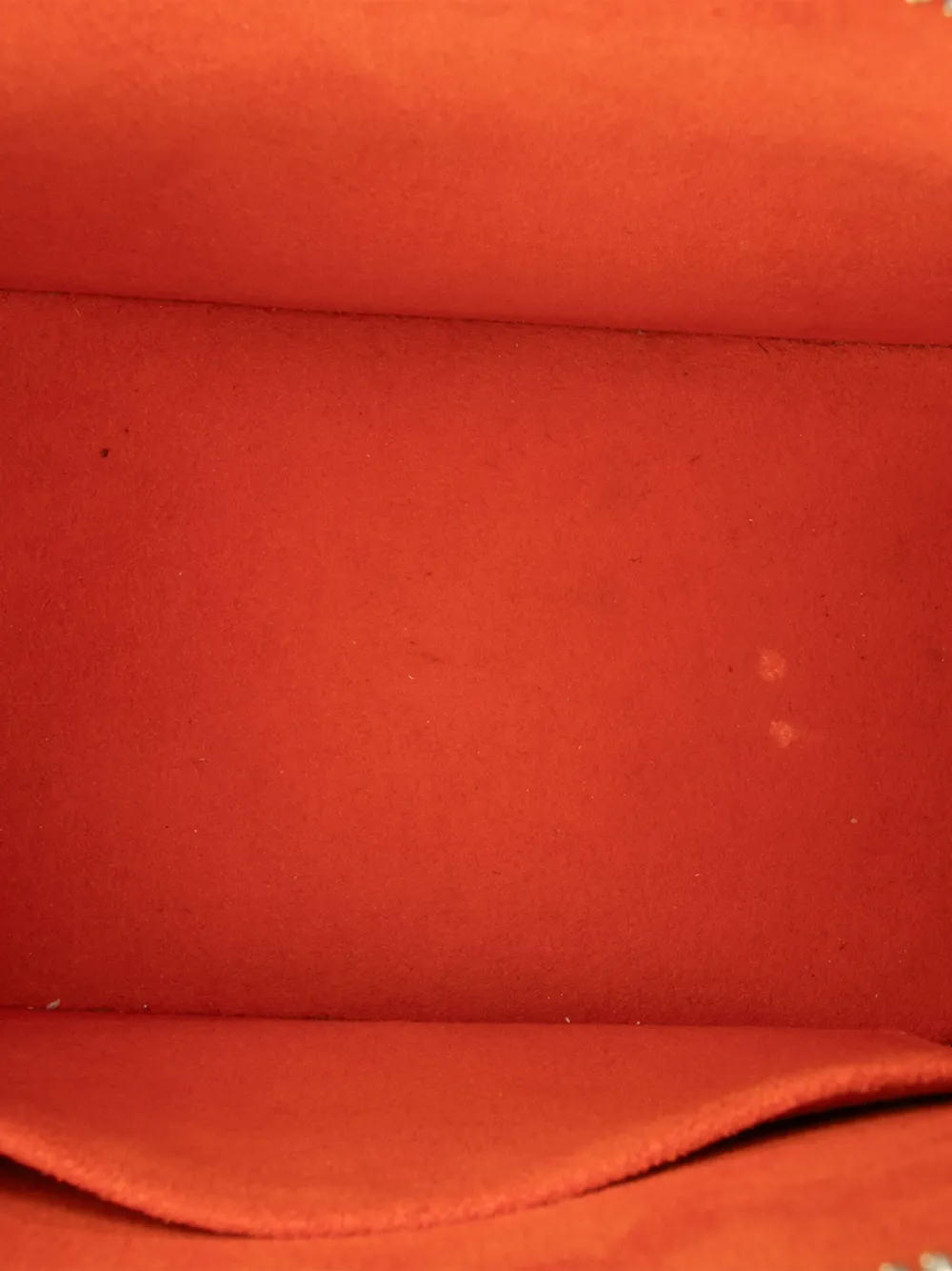 Pre-owned Louis Vuitton 2013 Epi Alma Bb Satchel In Orange