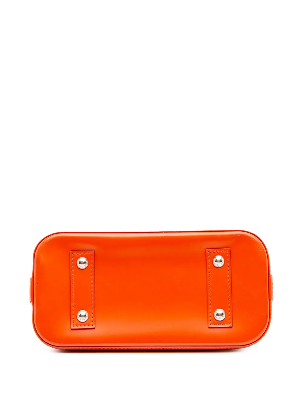 Pre-owned Louis Vuitton 2013 Epi Alma Bb Satchel In Orange