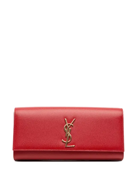 Saint Laurent Pre-Owned 2014 Grain de Poudre Monogram Cassandre clutch bag