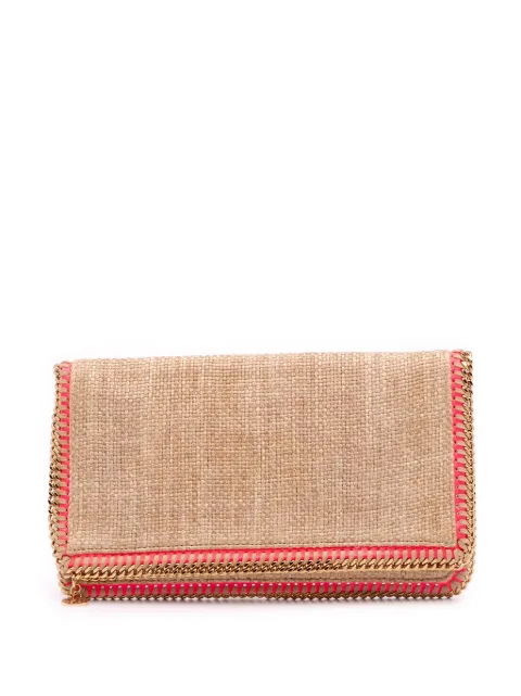 Stella McCartney Pre-Owned 2019-2020 Raffia Falabella Fold Over clutch bag