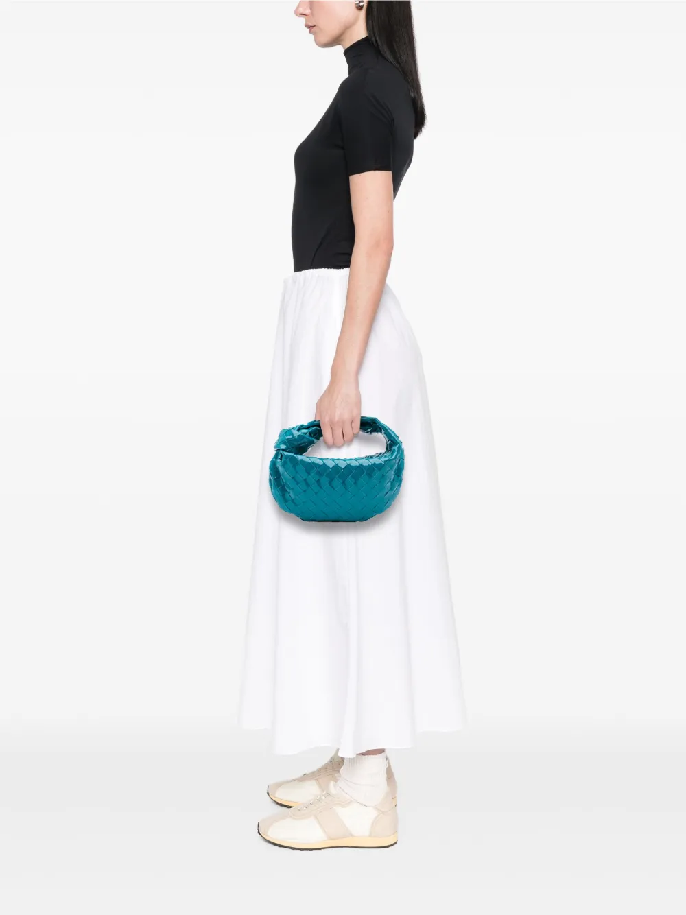 Bottega Veneta Pre-Owned 2012-2025 Mini Patent Intrecciato Jodie hobo bag | Pre-Owned | Image 2