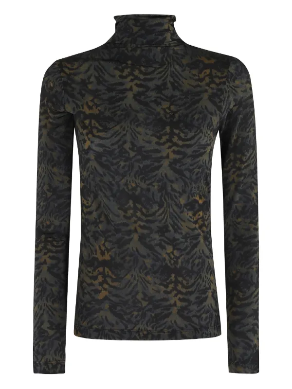 Ulla Johnson Roll-neck Top in Black