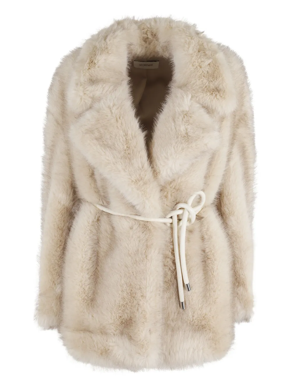 Seventy faux-fur tie-waist jacket | Brown | Image 1