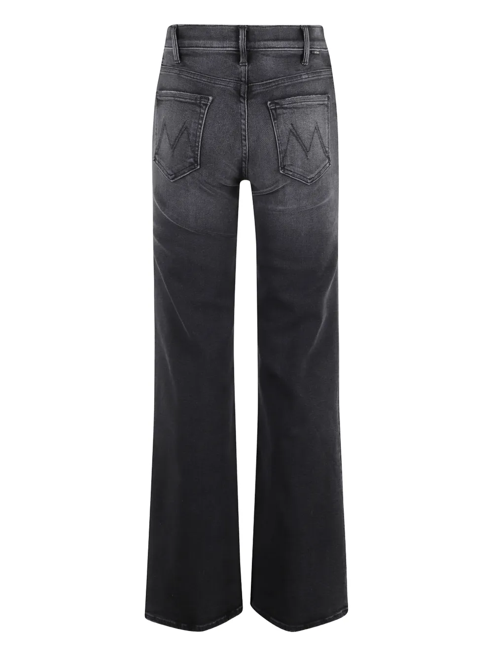 Mother The Hustler Roller Sneak Faded Jeans In Gray