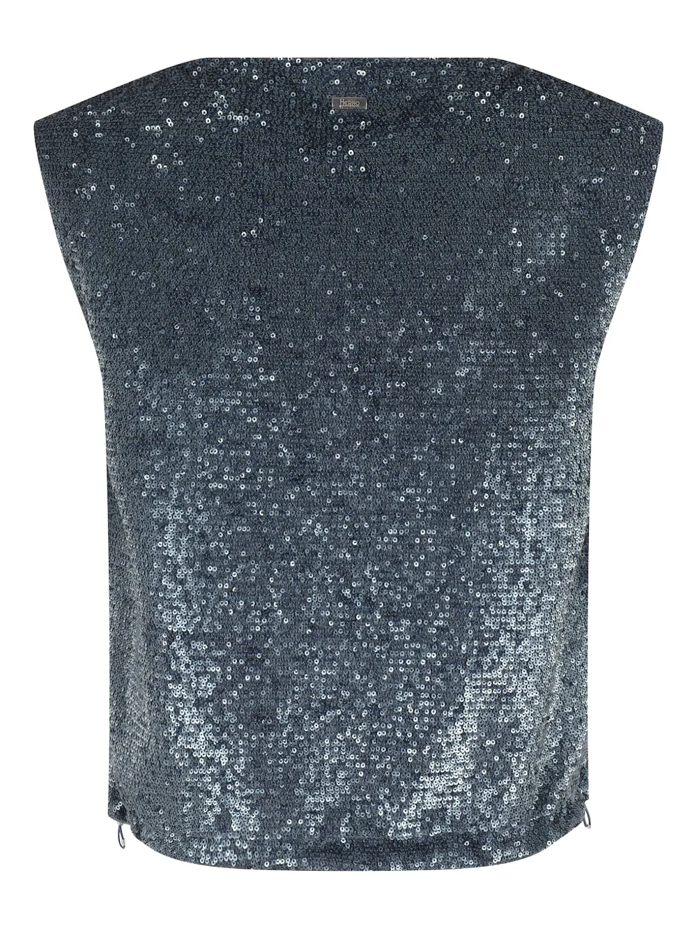 Herno sequin-embellished sleeveless top - Blauw