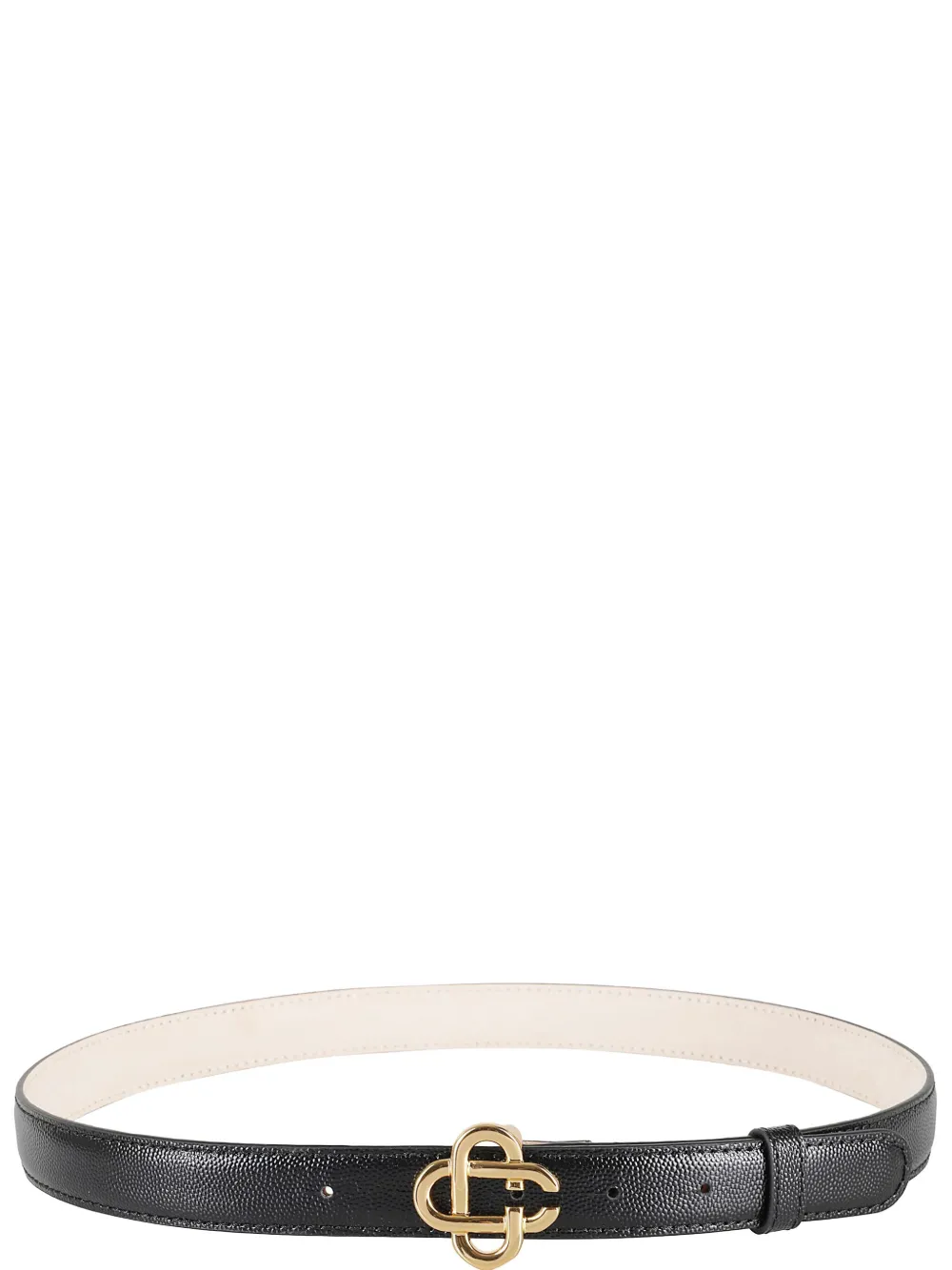Casablanca interlocking-buckle leather belt - Zwart