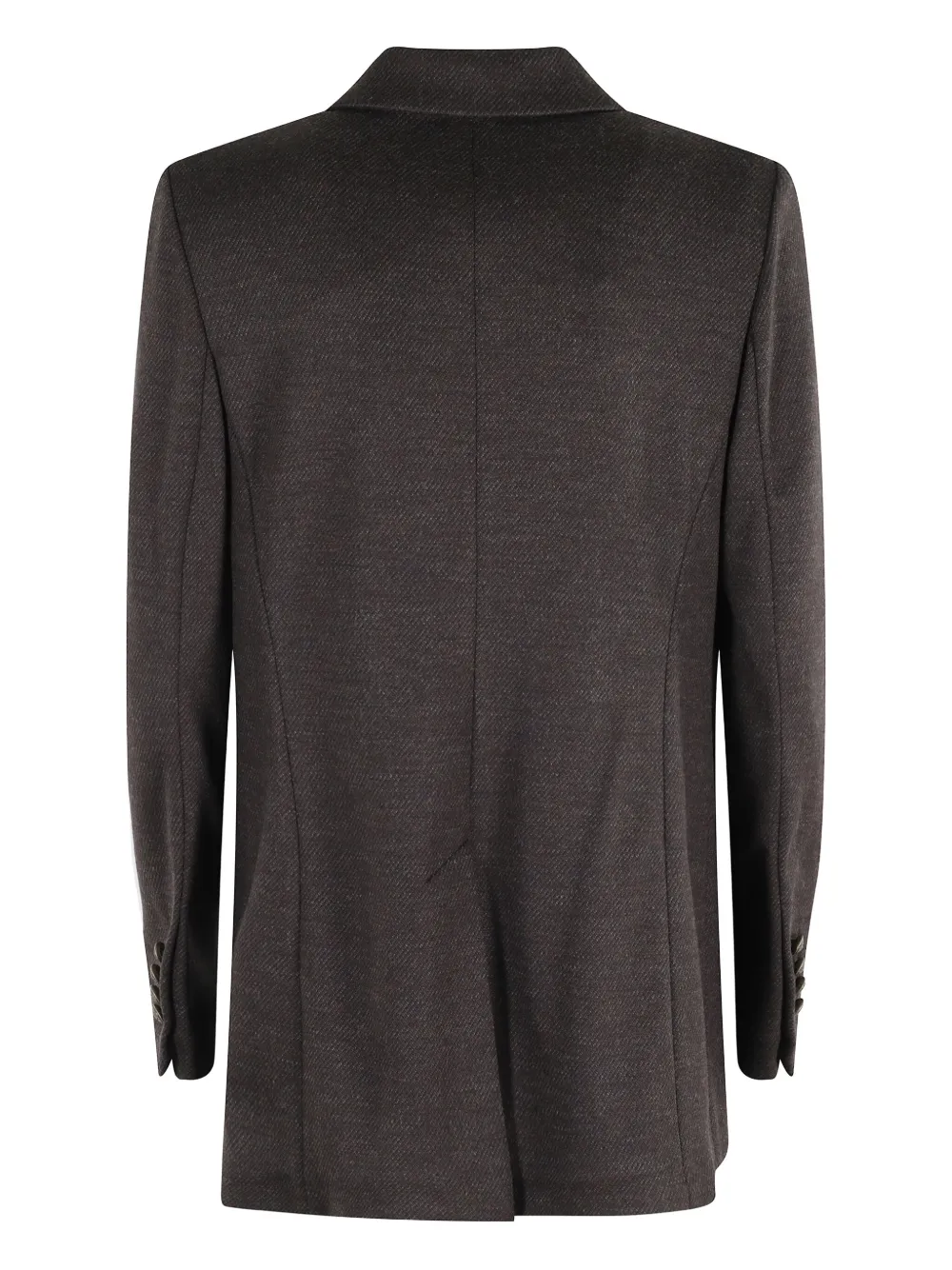 Circolo 1901 Double-breasted Wool-blend Jacket In Brown