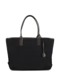 Hogan Address embossed-logo shopping bag - Black