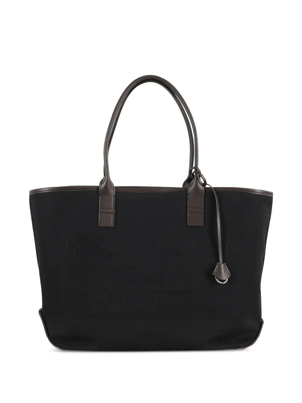 Hogan Address embossed-logo shopping bag | Black | Image 1