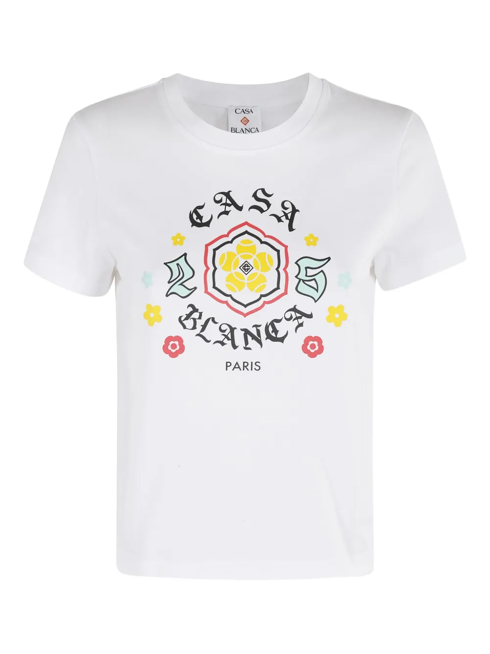 Casablanca emblem-print T-shirt | White | Image 1
